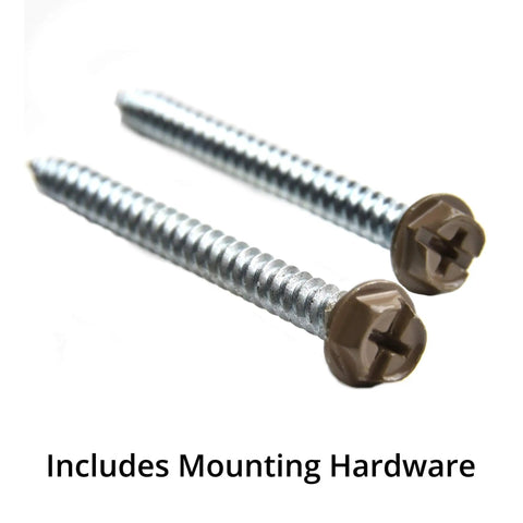 Mounting hardware for Heavy Duty Metal Floor Registers Vent Cover Set 4x10 Brown Pack Of 6 Made In USA Durable Steel Vents