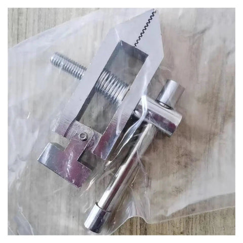 Push-Pull Force Gauge Test Bench Clamp For 0-18MM Range, 1000N Max Load, Lightweight 240G Portable Tension Chuck, DIY Tools Setup, Pro Grade Mini Bench Fixture HJJ-016 Compatible, Versatile Grip For Repeated Testing, Accurate Reading, Durable Alloy, alloy clamp with spring and screw