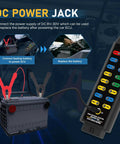 OBD2 Breakout Box for Automotive Diagnostics With OBDII Protocol Detection and CAN 16 Pin Connector in use with car ECU