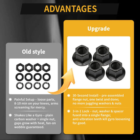 Heavy Duty Alloy Steel Cylinder Head Studs With Thickened Flange Nuts Kit Drop In Ready Swap For Predator 212 Honda Gx200 Upgrade comparison image.