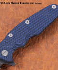 G10 Handle Making Sheet Blue Black 3 X 12 X.250 Inches USA Made Durable Phenolic Material For Knife And Tool Handles Gun Grips Inlays