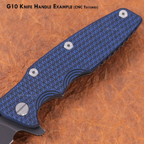 G10 Handle Making Sheet Blue Black 3 X 12 X.250 Inches USA Made Durable Phenolic Material For Knife And Tool Handles Gun Grips Inlays