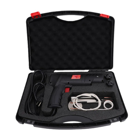 Heavy Duty Magnetic Induction Heater With 2.5KW Power Cracks Loose Rusted Bolts To Red Hot In 25 Seconds tool case with coils and cables.