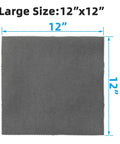 Gray 12x12 inch microfiber cleaning cloth for firearms cleaning and polishing