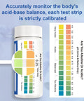 Must Have At Home pH Test Strips 4.5 To 9.0, 200 Count Litmus Paper For Urine And Saliva with color chart display