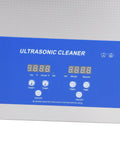 Control panel of No Sweat Heavy Duty Ultrasonic Cleaner Tank With 30 Liter Capacity And 600 Watt Power for medical lab equipment.