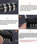 Instructions for setting the lock on the Fireproof Hanger Diversion Safe Bag With Lock Hidden Valuables Concealed Under Clothes With Compartment To Hide Money Jewelry Passports For Home Or Travel Safe 2 Pack, showing code alignment and reset button.