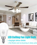 Crazy Bright Daylight LED Bulbs For Ceiling Fans And Chandeliers, 5W Replacement showcased in living room setting