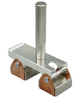 Hi-Temp Grounding Magnetic V-Pad With Pure Copper Contact For Welding Fixtures And Grounding, 500 Amp Rated, aluminum handle