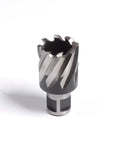 Close-up of Cyclone 25mm Diameter High Speed Steel Annular Cutter With 1 Inch Depth Of Cut Three Quarters Inch Weldon Shank