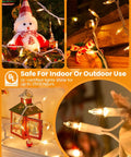 Clear Christmas Lights Set With 100 Mini Bulbs On White Wire 20 Feet Incandescent String Lights For Indoor Tree Garland Decor