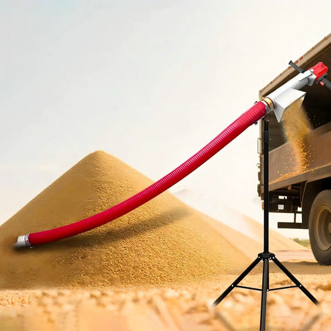 Portable 60 Inch 500W Beefy Workhorse Screw Conveyor Auger For Powder Pellets Cement And Grain High Capacity Feeder