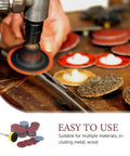 100 Pcs Sanding Disc Kit For Rotary Tool Grit Range 100 180 240 1500 3000 With Round Discs And Mini Discs, metal polishing