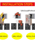 Installation steps for Interlock Kit For Generator Hookup In QO And Homeline Panels 100 Amp Or 125 Amp Single Horizontal Throw