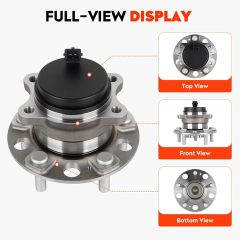 Bolt-On Rear Wheel Hub Bearing Assembly For Hyundai Sonata 2015-2019 Tucson 2016-2019 Veloster N 2019 Optima 5-Lug With ABS
