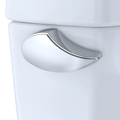 Top Shelf Two Piece Elongated Toilet Featuring Universal Height And 1.6 GPF Tornado Flush System For Hassle Free Grime Control And Reliable Everyday Bathroom Comfort In Crisp White