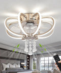 Go To Led Ceiling Fan With Lights In Brushed Nickel Remote Control Dimmable Led Lighting Adjustable Color Temperature