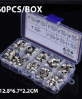 Grab This Awesome 60 Piece Metric Grease Fitting Kit With Nine Types Of Galvanized Zerk Nipples For Hydraulic Stuff Featuring M6 M8 And M10 Sizes Plus One Way Spring Sealing Mechanism For Super Smooth Lube Flow Every Time Without Any Leaks On Your Ride, 60 pcs box
