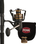 Battle Spinning Reel And Fishing Rod Combo Kit With Spare Spool And Reel Cover For Saltwater Fishing, 6000 Size, close-up view.
