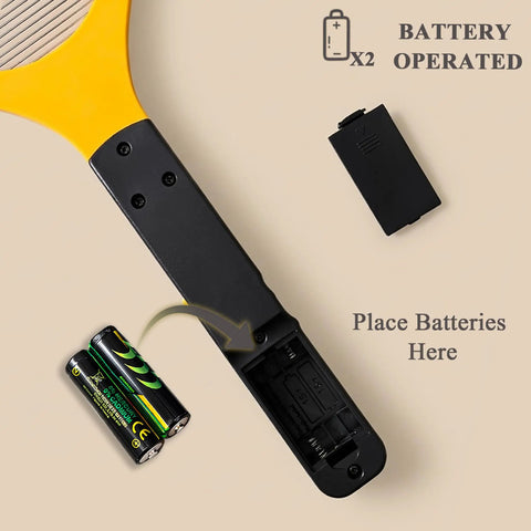 Ultra Fast Electric Fly Swatter Bug Zapper For Indoor Outdoor Use 2200V Mosquito Killer Handheld Zap Tool battery compartment
