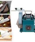 Built Tough 240W Electric Knife Sharpener And Versatile Bench Grinder With Matching Grinding And Polishing Wheels view showing sharpening machine.