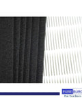 Close-up of Must-Have Replacement Filter Set For Winix Air Purifiers H13 True HEPA Filter With Activated Carbon Pre-Filters