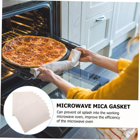 10 Pack Microwave Mica Plate Sheets For Oil Splash Prevention And Heat Insulation In Microwave Ovens Durable Heat Resistant Spatter Guard Keeps Oven Clean No Mess And Efficient Easy Fit And Reusable Kitchen Accessory