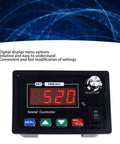 Detailed view of the Badass 40A Dc Motor Speed Controller With Sharp Digital Display And Pwm Adjustments for easy settings modification.