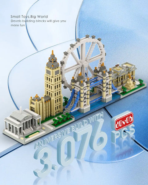London Skyline Micro Mini Blocks Build Kit Epic Architecture Set For Builders Of All Ages 3076 Pieces cityscape display