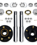Two Pack 2000 Lb Trailer Hub Kit With 4.5 Inch Bolt Circle 5 Lug BT8 Spindle 1 Inch Round 84 Spindle Includes Nut Washer And Cotter Pin