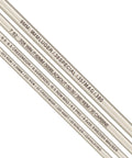 Top-Shelf Stainless Steel Bore Alignment Rod For 6.5 Creedmoor with caliber markings on rods, ideal for precise rifle alignment.