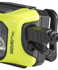 Close-up of Enduro Pro USB Rechargeable Headlamp With 200 Lumen Output And 2080 Candela, charging cable attached