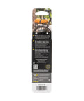 Packaging for All Purpose Utility Strap 18 Inch Tie Down With 70 Lb Load Capacity Ideal For Securing Bikes Gear Skis Tarps Ladders Cords And More On Racks Or In The Garage Heavy Duty Yet Stretchy And Easy To Use featuring product specifications and QR code on the back.
