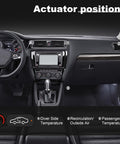 Dashboard showing actuator positions for HVAC Blend Door Actuator For Chevy GMC Buick Silverado Sierra 1994-2014 Driver And Passenger Side Dual Zone Temperature And Climate Control Replaces 89018365 52402588 Plug And Play Ready.
