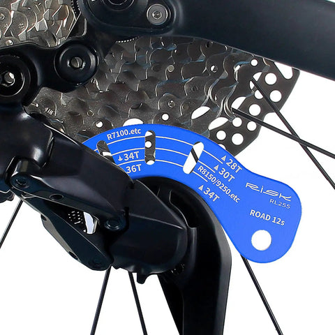 Close-up of Two Pack 12 Speed Di2 Derailleur Adjustment Tool For Shimano Electronic Shifting Systems R7100 R8150 R9250 on rear gear.