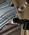 Heavy Duty Universal Car Power Door Lock Kit Featuring Four 12 Volt Actuators with metal rods and wiring for seamless installation.