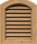 Western Red Cedar Rustic Wood Millwork with metal screening for outdoors, primed and ready to paint, 17x35 inches, USA handcrafted
