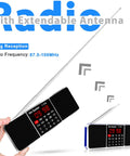 All In One Digital FM Radio Speaker MP3 Player with USB drive and TF card support, LED display, extendable antenna