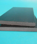 Close-up of Swivel Rocker Spring Plates Replacement Parts Two Pack Two And A Half Inch By Five Inch By One Quarter Inch Black. Fiberglass material.