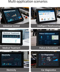 Killer Performance 10.1 Inch Rugged Tablet Built Like A Tank For Rough Jobsites Featuring Intel Celeron J4105 Chipset Windows 11 Pro 8GB Ram 128 GB Waterproof Design in various fields.