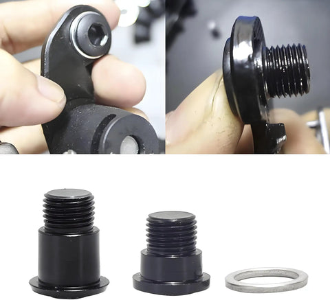 Rear Derailleur Mounting Screws For Tx35 And Tz50, Durable Steel Bike Derailleur Fixing Bolts, washer, and bolt installation