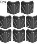 Heavy Duty Speaker Corner Protectors And Cabinet Edge Guards For Stackable Guitar Amps Hella Scratch Proof Polypropylene Angle Covers 8 Piece Set, black polypropylene corner covers.