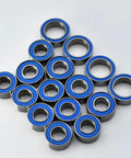 CNC Machined Steel RC Upgrade Parts For TT02 1to10 Scale Cars Sealed Bearings MR105 MR115 MR128 Improve Transmission Efficiency And Power Transfer With High Precision Durability And Easy Fit For Serious Hobbyists, blue-sealed steel bearings