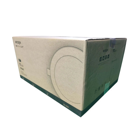 Packaging box for 12 Pack 6 Inch Ultra Thin LED Recessed Canless Wafer Downlights With Junction Box 15W 1200 Lumens Five CCT Dimmable.