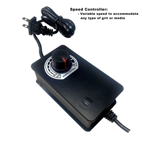 Speed controller for 15 Pound Rock Tumbler Machine Rock Polisher Kit, adjustable dial for precise operation with power cord