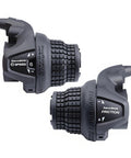 Two Pack Universal Bike Gear Shifters 3x6 Speed Revoshift Trigger Levers RS25-3L RS25-6R for MTB and Folding Bikes