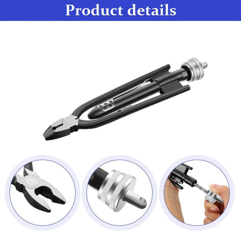 Pro Grade 6 Inch Safety Wire Pliers With Lock Wire Twist Tool And 10 Meter 0.5mm Steel Wire For Aircraft And Auto Industry, Rugged Aviation Maintenance Pliers With Close-Up Details