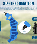 Size guide for Drip Irrigation Hole Punch Tool For One Quarter Inch Fittings With 50 Goof Plugs End Caps Easy Punch And Plug Kit