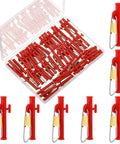50 Pcs 1-1/2 Inch Sinker Slides With Metal Snaps For Catfishing, ABS Fishing Weight Sinkers Slider Clips, Outdoor Tackle Gear