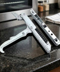 Heavy Duty Oven Door Hinge Replacement Built Like A Tank For Smooth Stove Operation And Top Shelf Kitchen Appliance Repair With Solid Pivot Action on granite countertop.